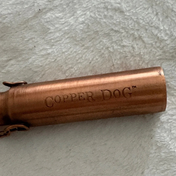 Copper Dog Keychain with Chain - Picture 2 of 3